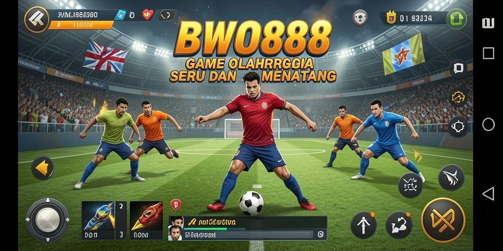 Screenshot BWO888 menampilkan aksi seru dalam pertandingan olahraga.