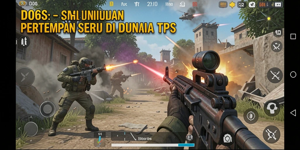 Tampilan gameplay D06 yang menegangkan di arena tempur.