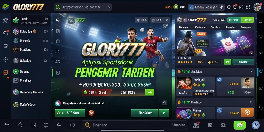 Tampilan antarmuka GLORY777 yang menarik untuk pengalaman sportsbook.