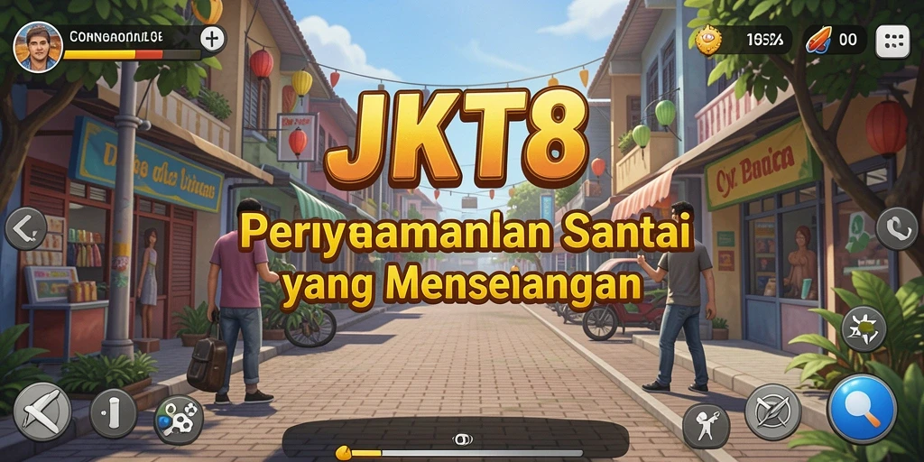 Tampilan gameplay JKT8 yang seru dan mengasyikan.