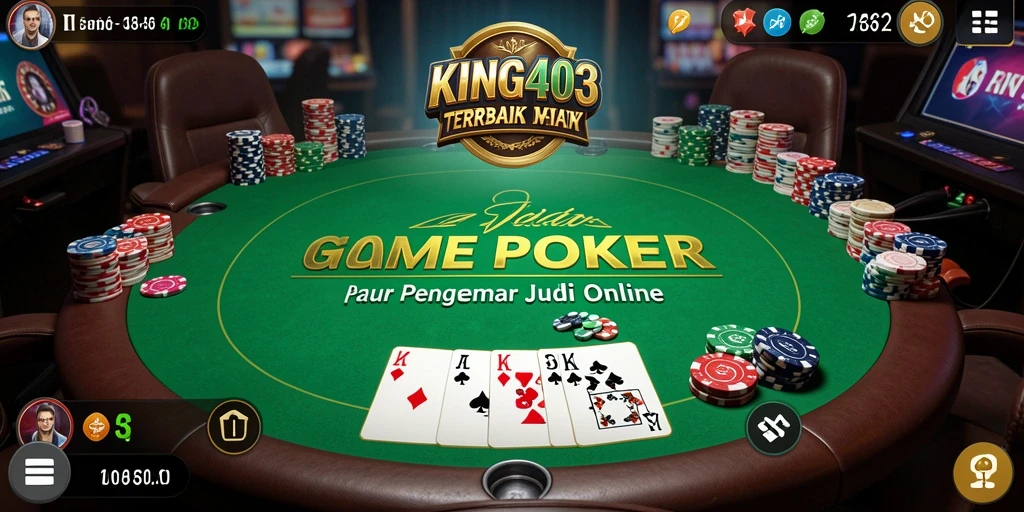 Tampilan gameplay Poker yang menarik di KING403.