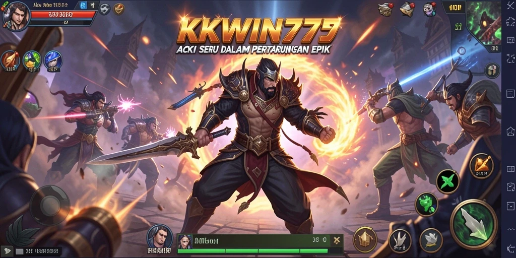 Tampilan aksi seru saat bertarung dalam KKWIN777.