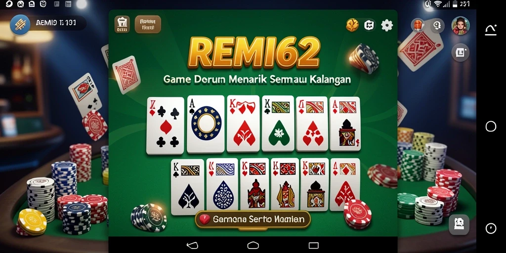 Tampilan gameplay seru di REMI62 dengan pemain aktif.