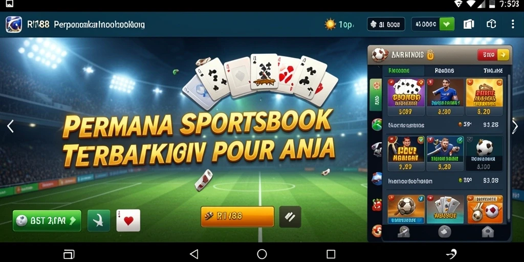 Tampilan menarik dari gameplay Sportsbook di RI188.