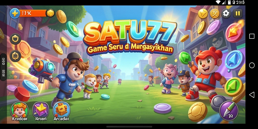 Tampilan gameplay menarik dari SATU77 yang penuh aksi.