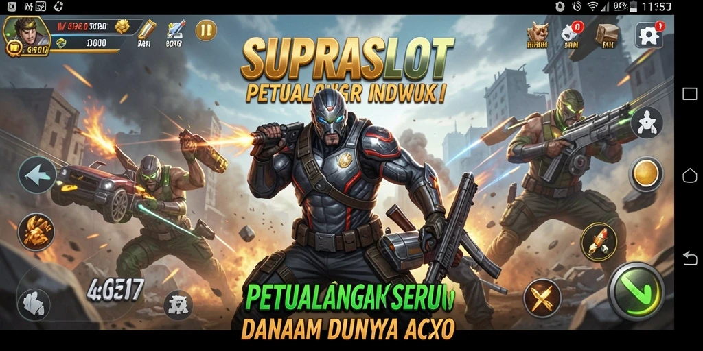 Tampilan gameplay seru dari SUPRASLOT yang penuh aksi dan tantangan.
