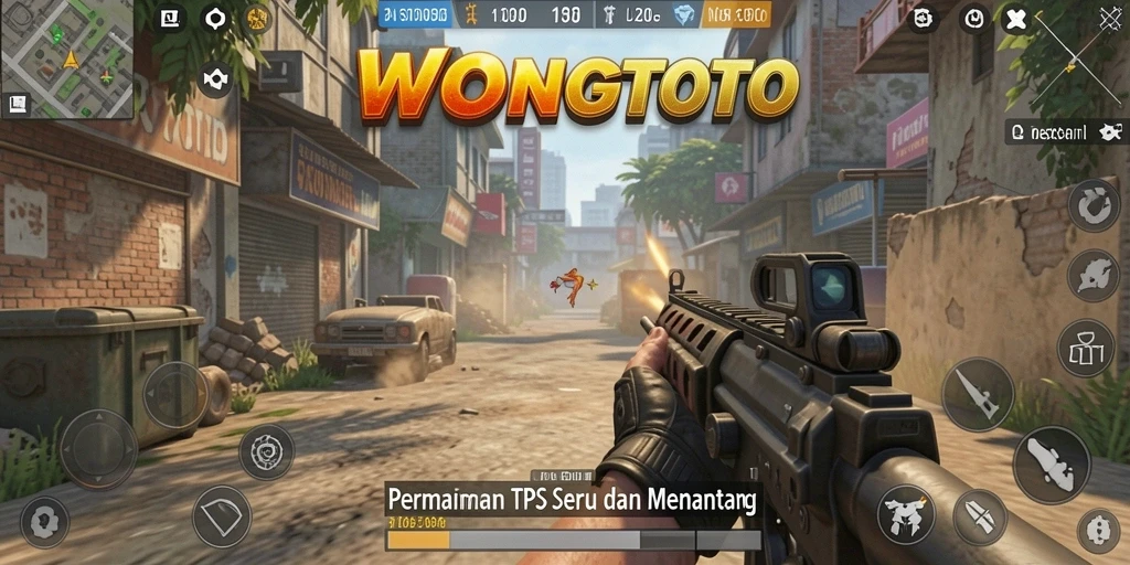 Tampilan gameplay intens dalam WONGTOTO, menunjukkan aksi mendebarkan dan strategi bermain.